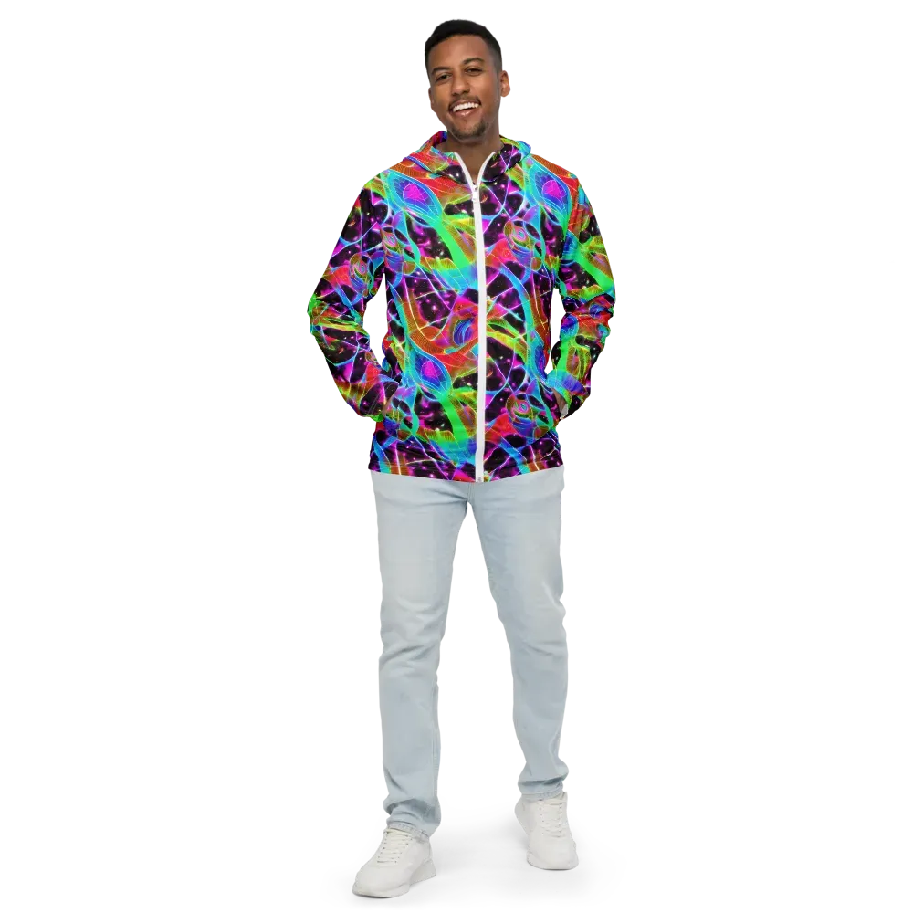 Stellar Jungle on Men's Windbreaker — Front