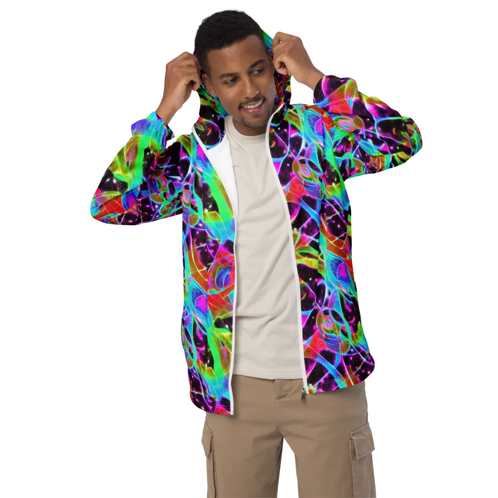Stellar Jungle on Men's Windbreaker — Front