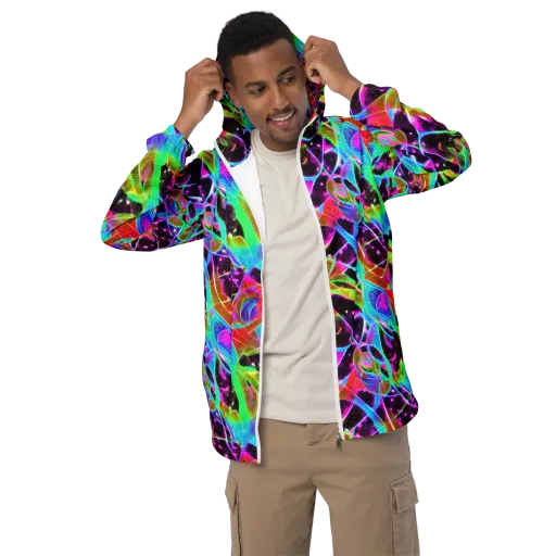 Stellar Jungle on a Men's Windbreaker