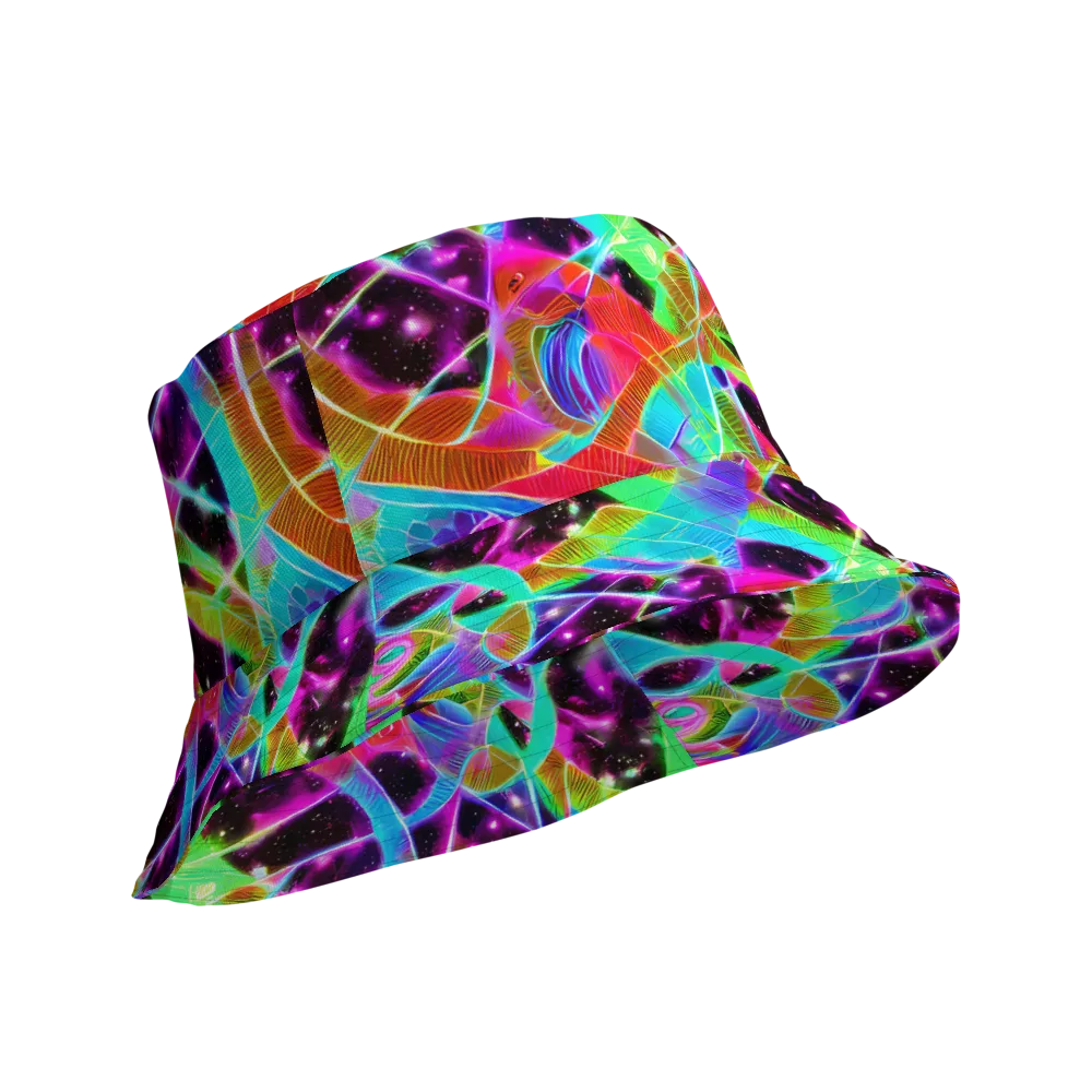 Stellar Jungle on Reversible Bucket Hat — Product details Outside