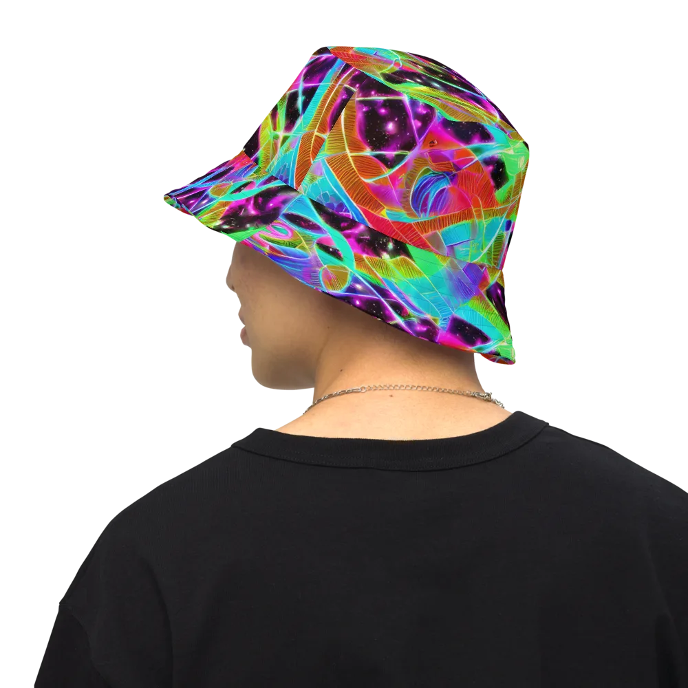 Stellar Jungle on Reversible Bucket Hat — Back Inside