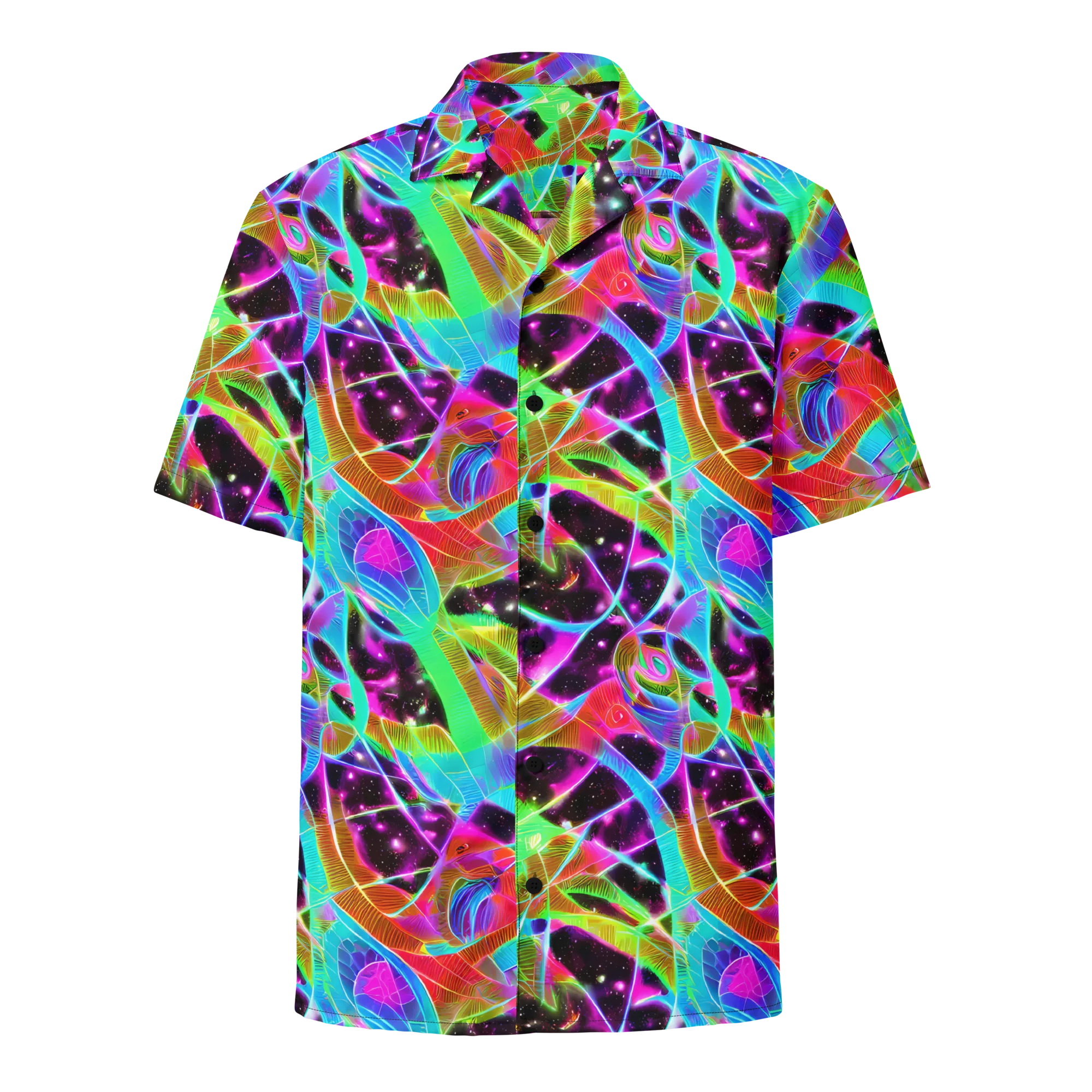 Stellar Jungle on Button Shirt — Front