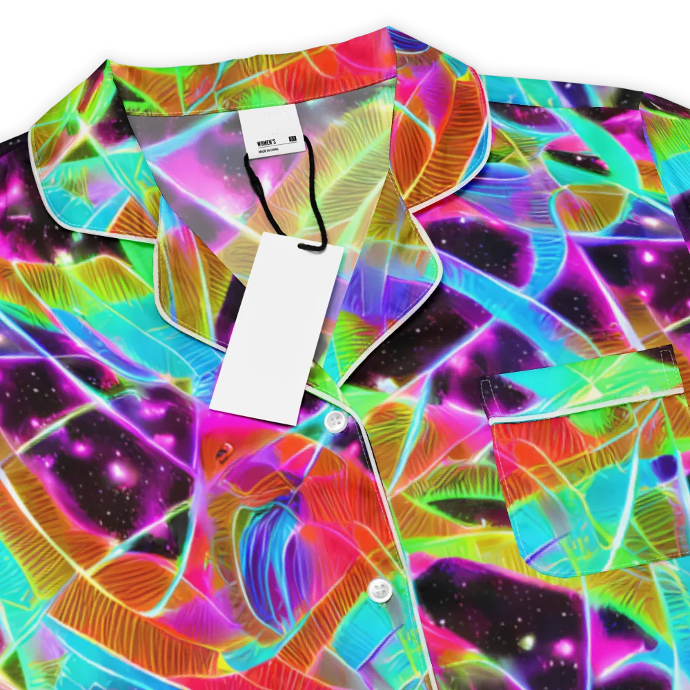 Stellar Jungle on Women's Short Sleeve Pajama Top — Product details