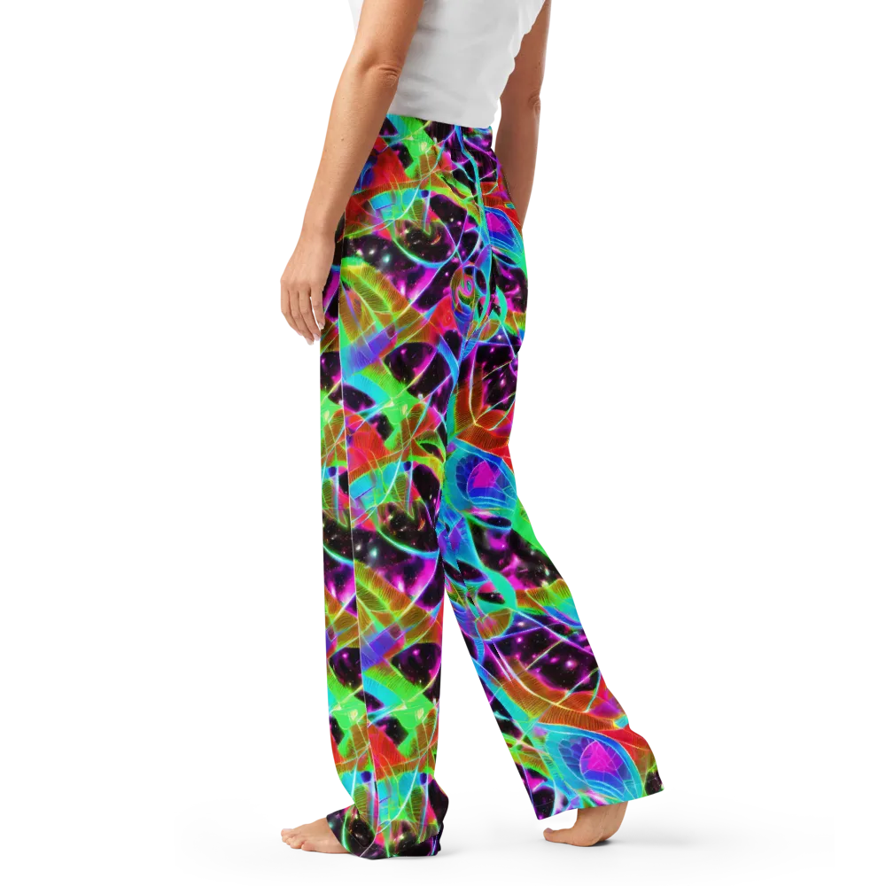 Stellar Jungle on Women's Pajama Pants — Left