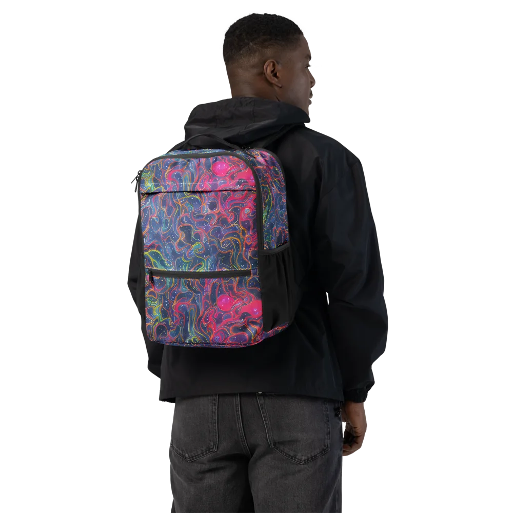 Celestial Koi on Utility Backpack — Back