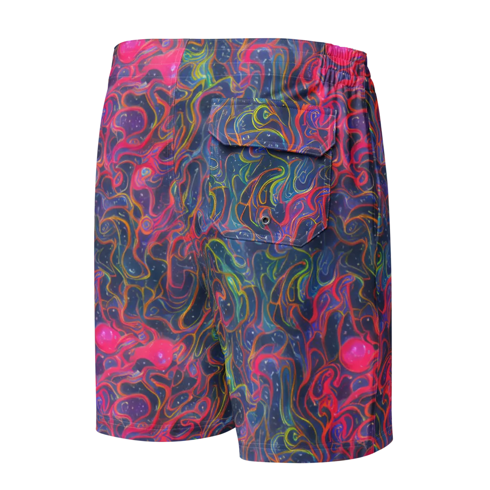Celestial Koi on Men's Board Shorts — Back