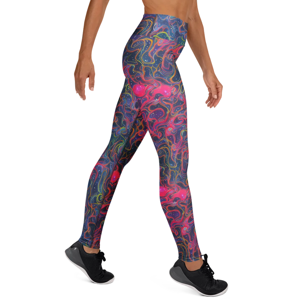 Celestial Koi on Yoga Leggings — Right