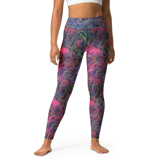 Celestial Koi on a Yoga Leggings