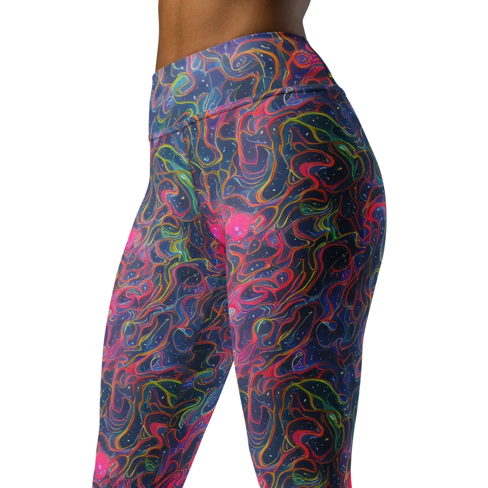 Celestial Koi on Yoga Leggings — Left Front
