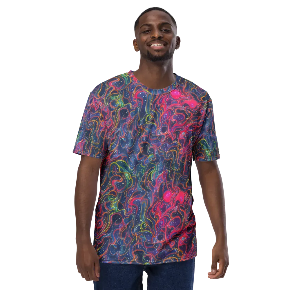 Celestial Koi on Men's Crew Neck T-Shirt — Front
