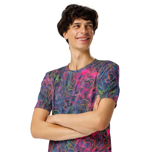 Celestial Koi on a Men's Crew Neck T-Shirt