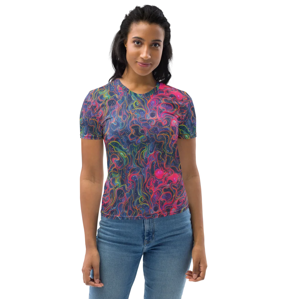 Celestial Koi on Women's Crew Neck T-Shirt — Front