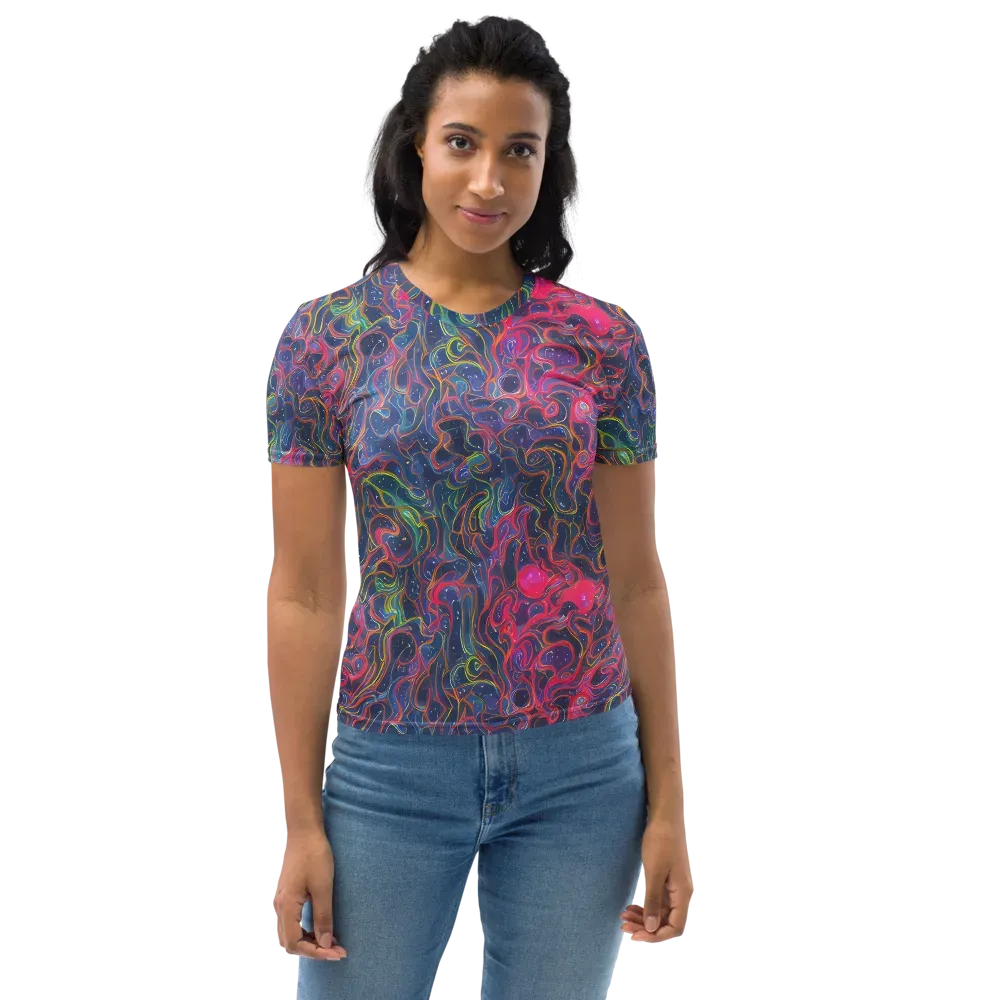 Celestial Koi on Women's Crew Neck T-Shirt — Front