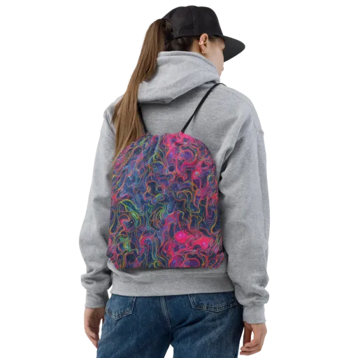 Celestial Koi on a Drawstring Bag