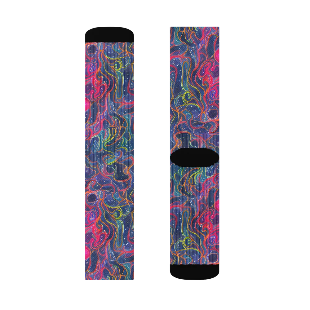 Celestial Koi on Socks — Right Sock