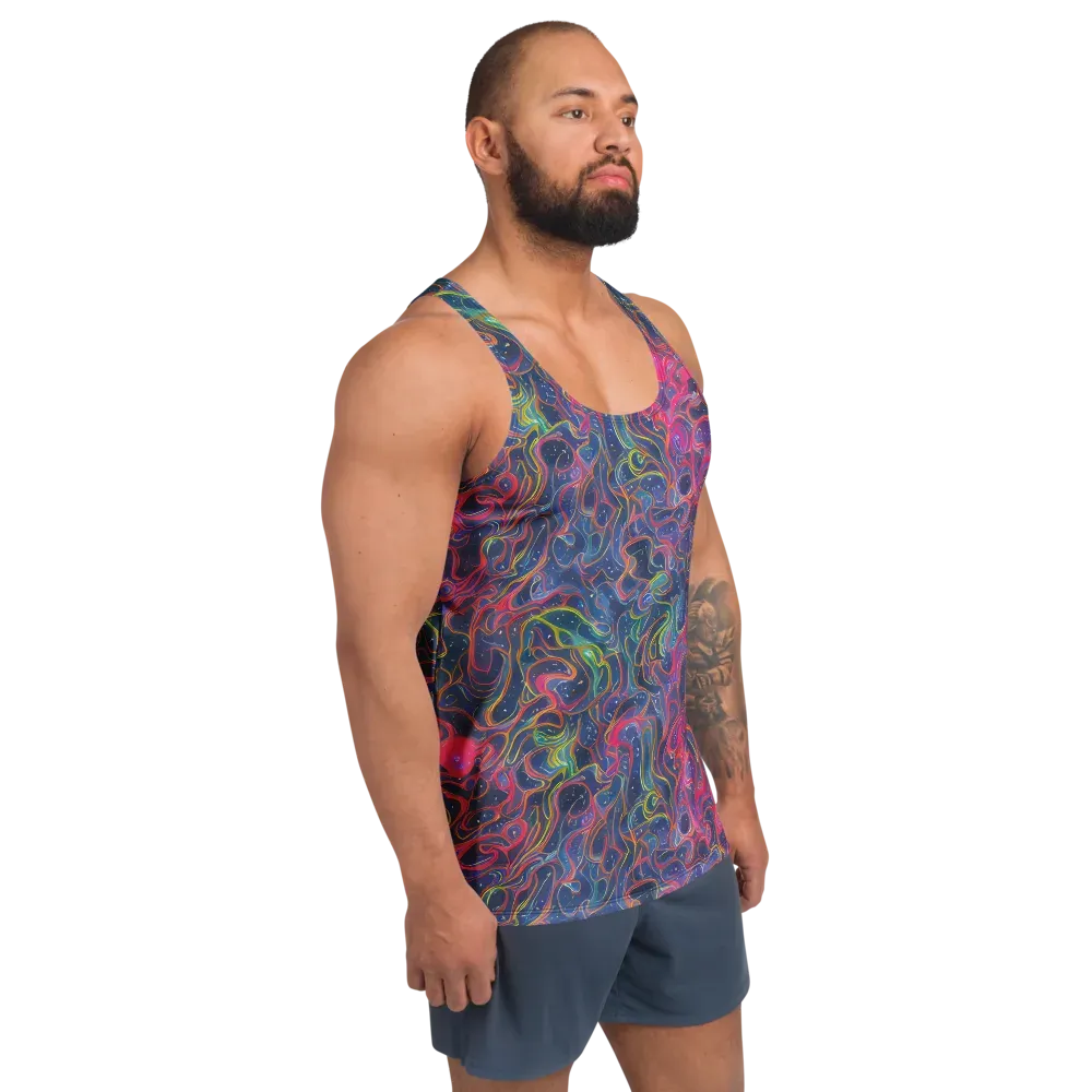 Celestial Koi on Men's Tank Top — Right Front