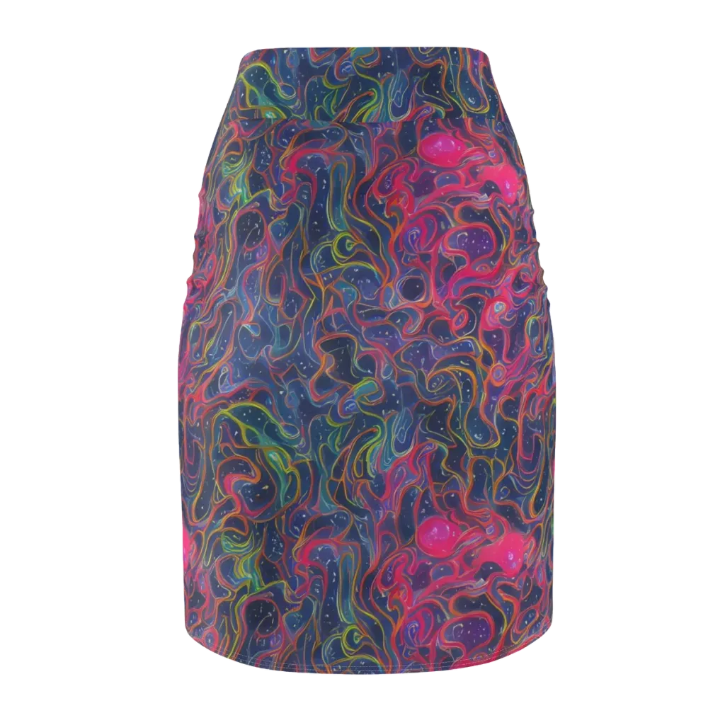 Celestial Koi on Pencil Skirt — Back