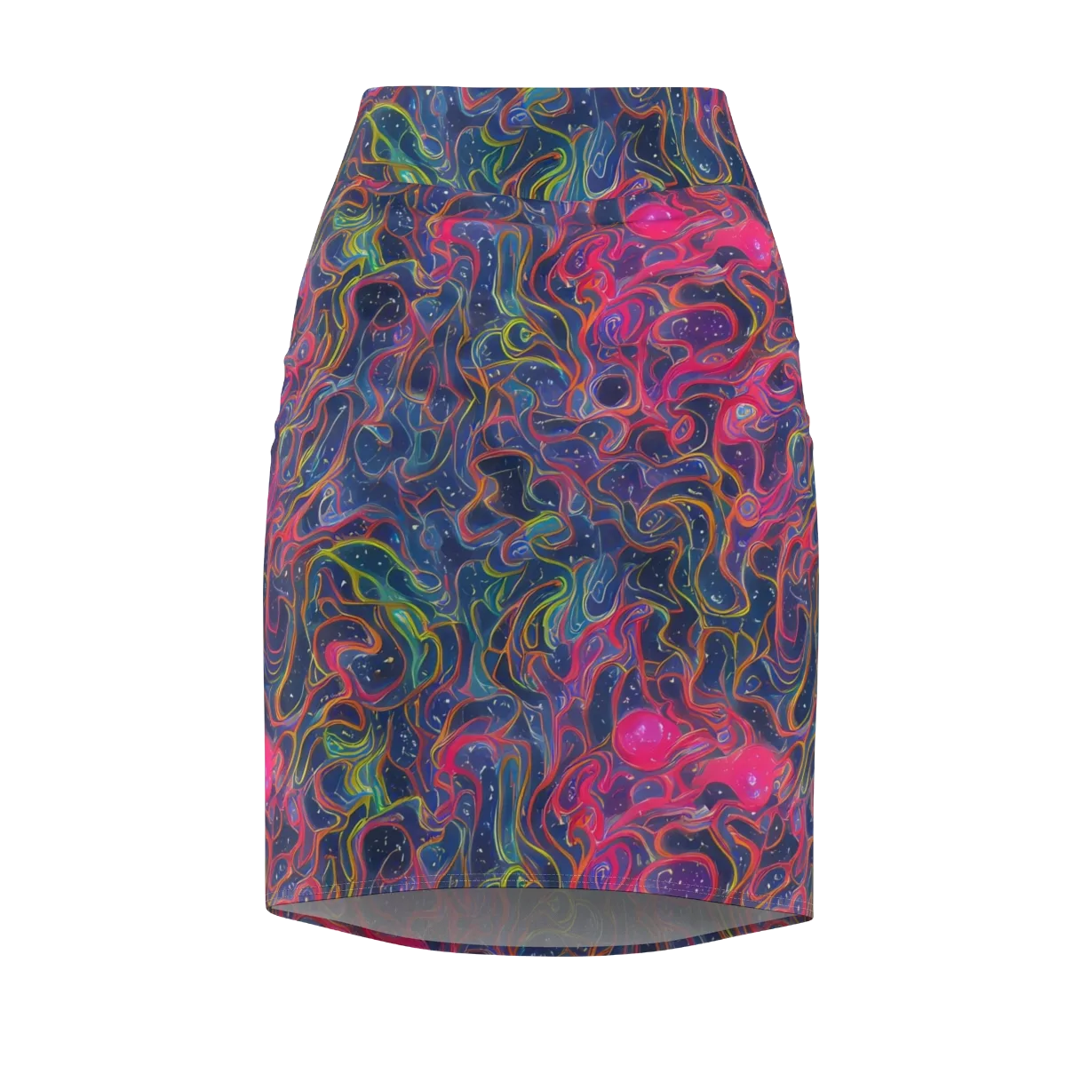 Celestial Koi on Pencil Skirt — Front