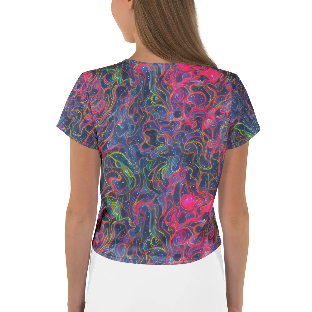 Celestial Koi on Crop Tee — Back