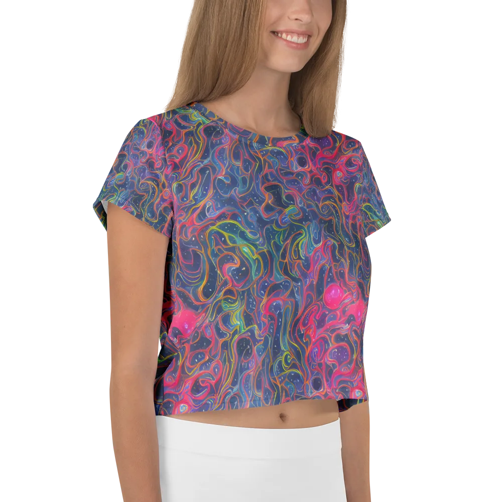 Celestial Koi on Crop Tee — Right
