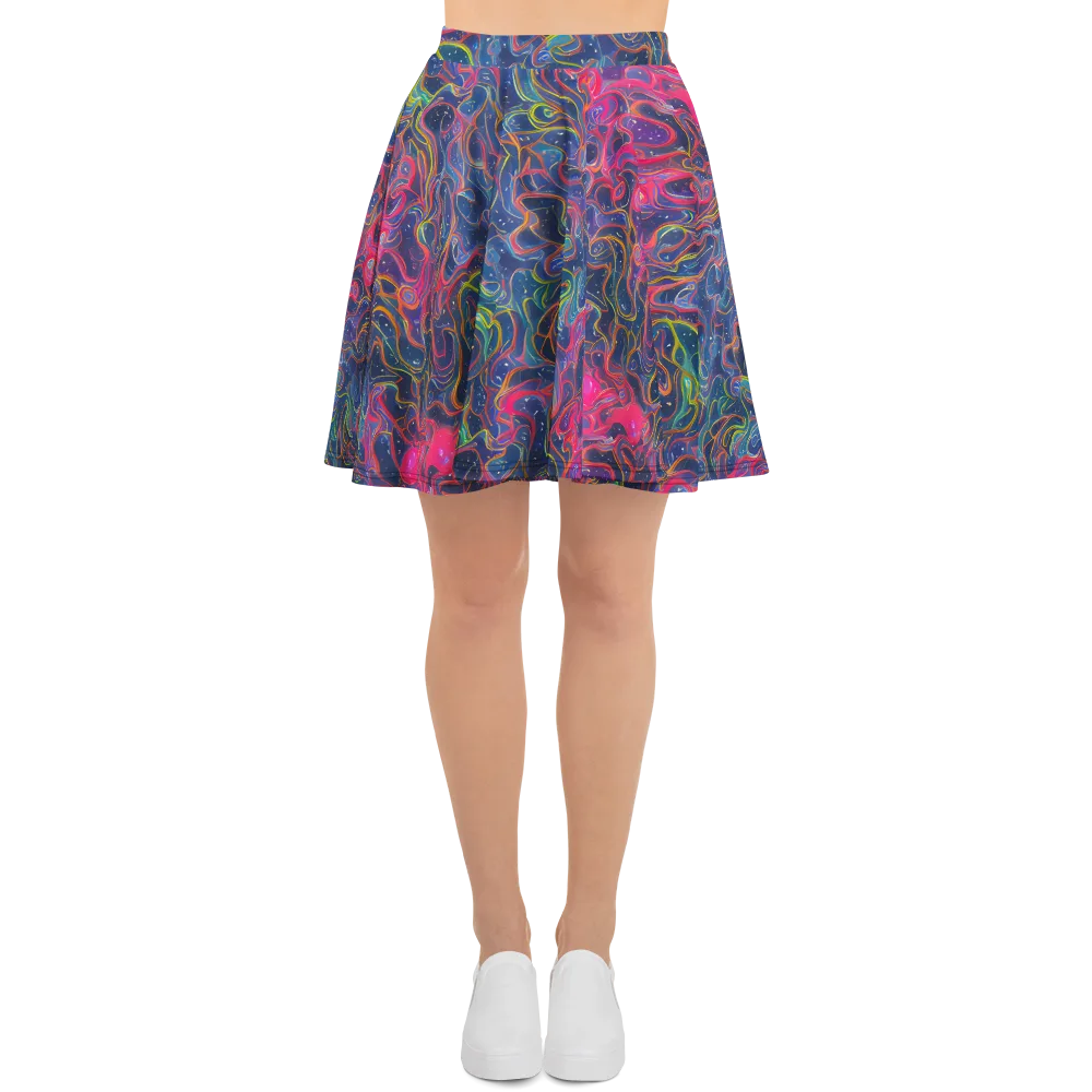 Celestial Koi on Skater Skirt — Front