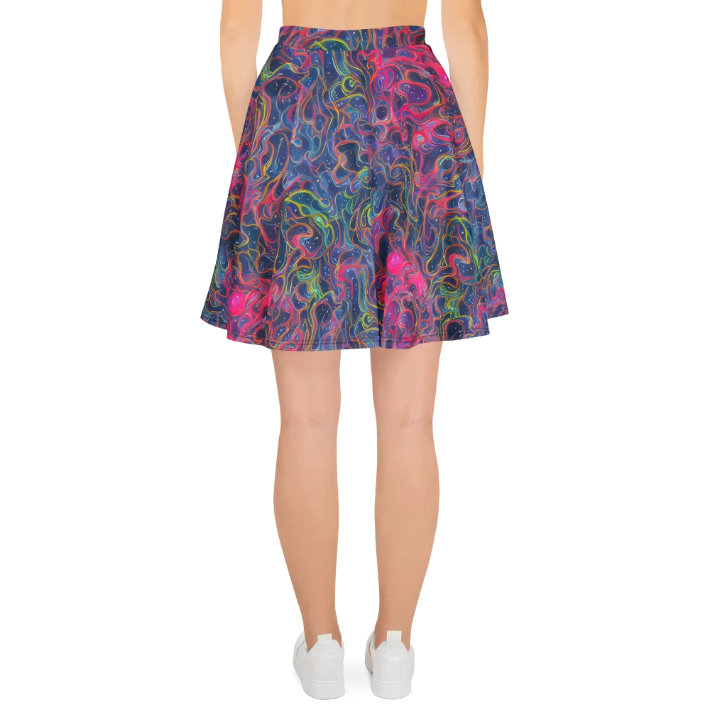 Celestial Koi on Skater Skirt — Back