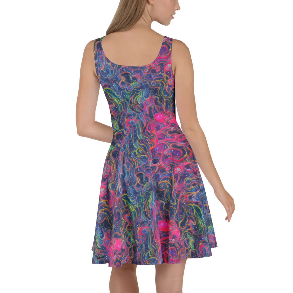 Celestial Koi on Skater Dress — Back