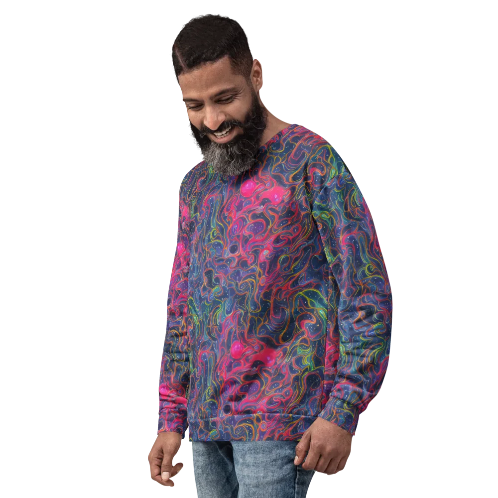 Celestial Koi on Sweatshirt — Left Front