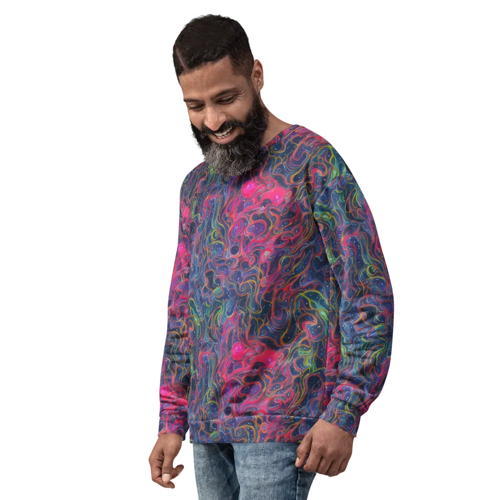 Celestial Koi on Sweatshirt — Left Front