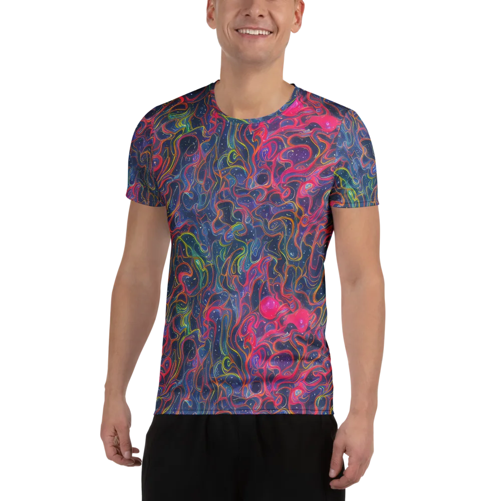 Celestial Koi on Men's Athletic T-Shirt — Front