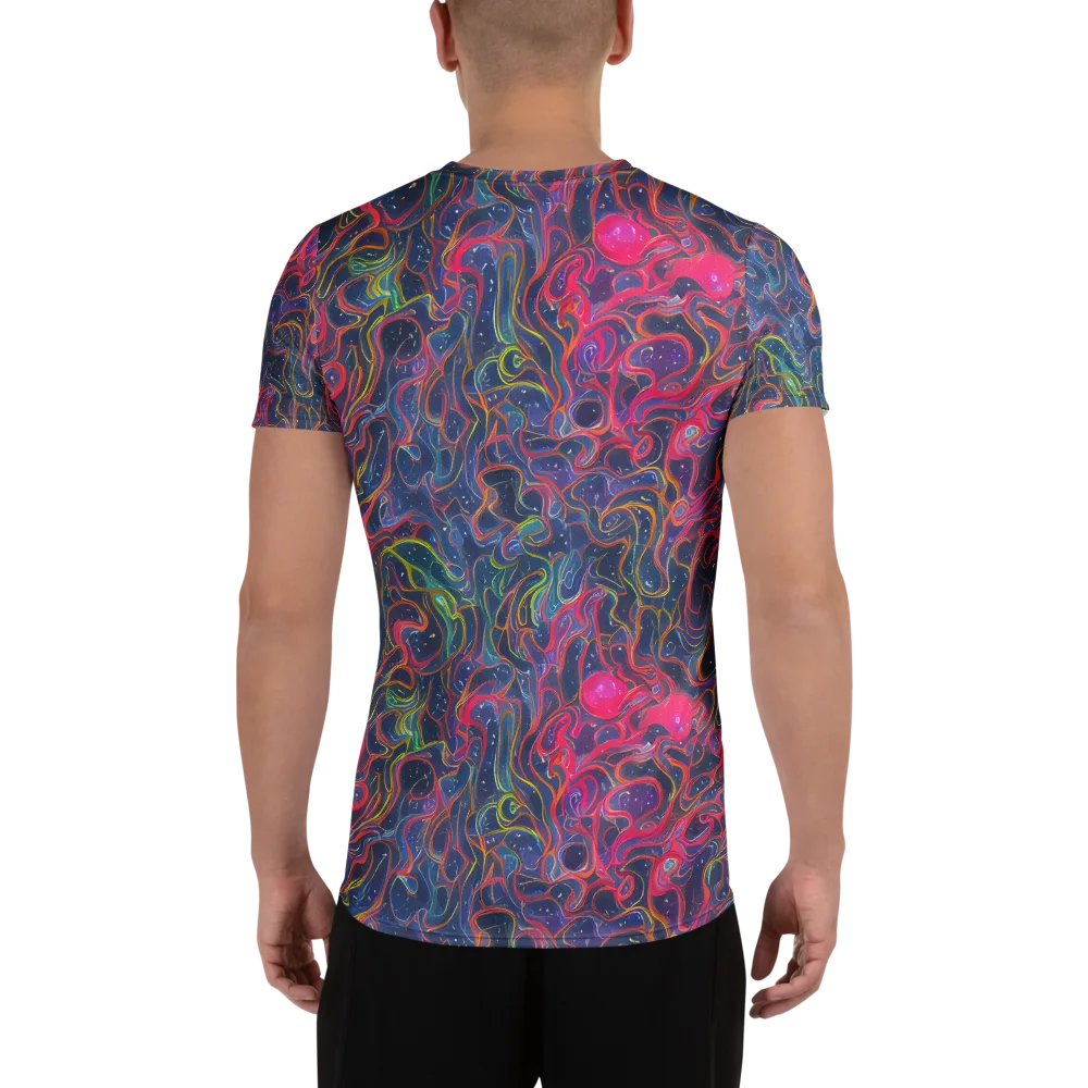 Celestial Koi on Men's Athletic T-Shirt — Back