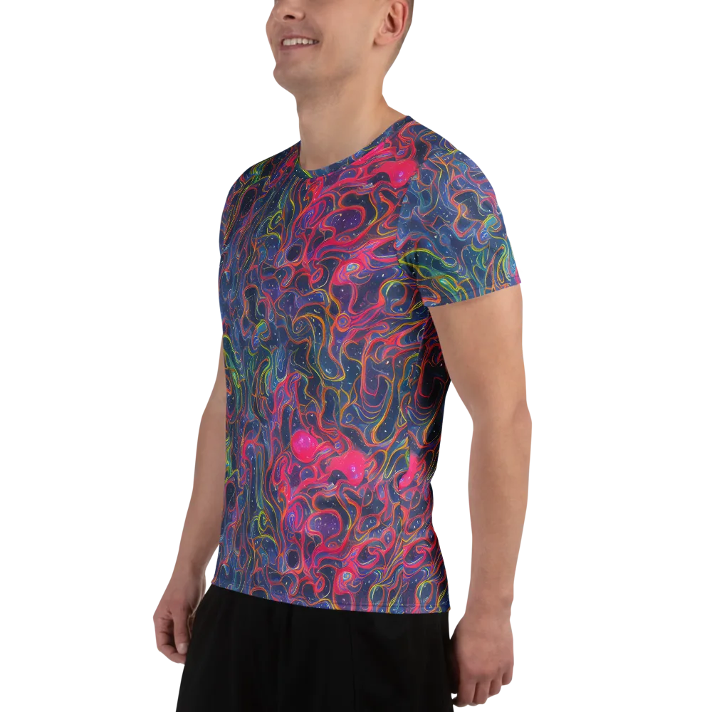 Celestial Koi on Men's Athletic T-Shirt — Left