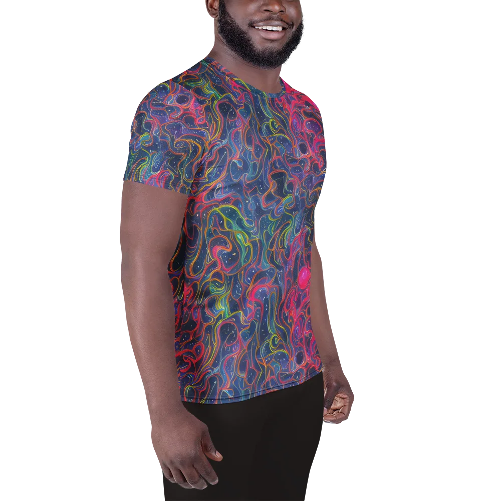 Celestial Koi on Men's Athletic T-Shirt — Right