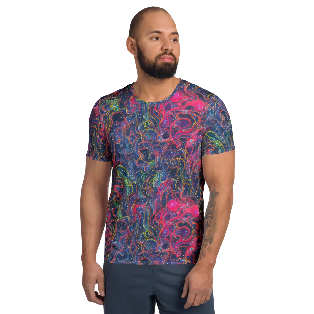 Celestial Koi on Men's Athletic T-Shirt — Front