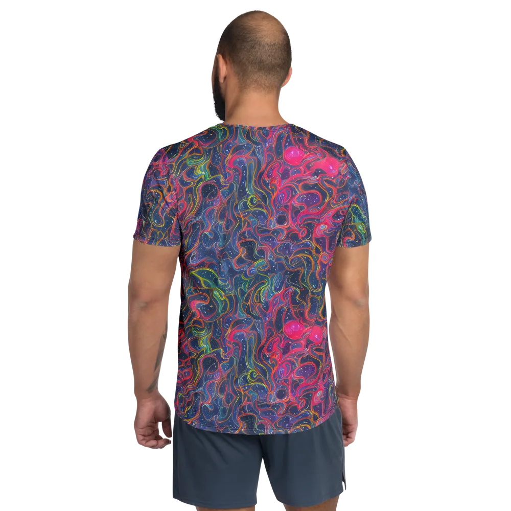Celestial Koi on Men's Athletic T-Shirt — Back