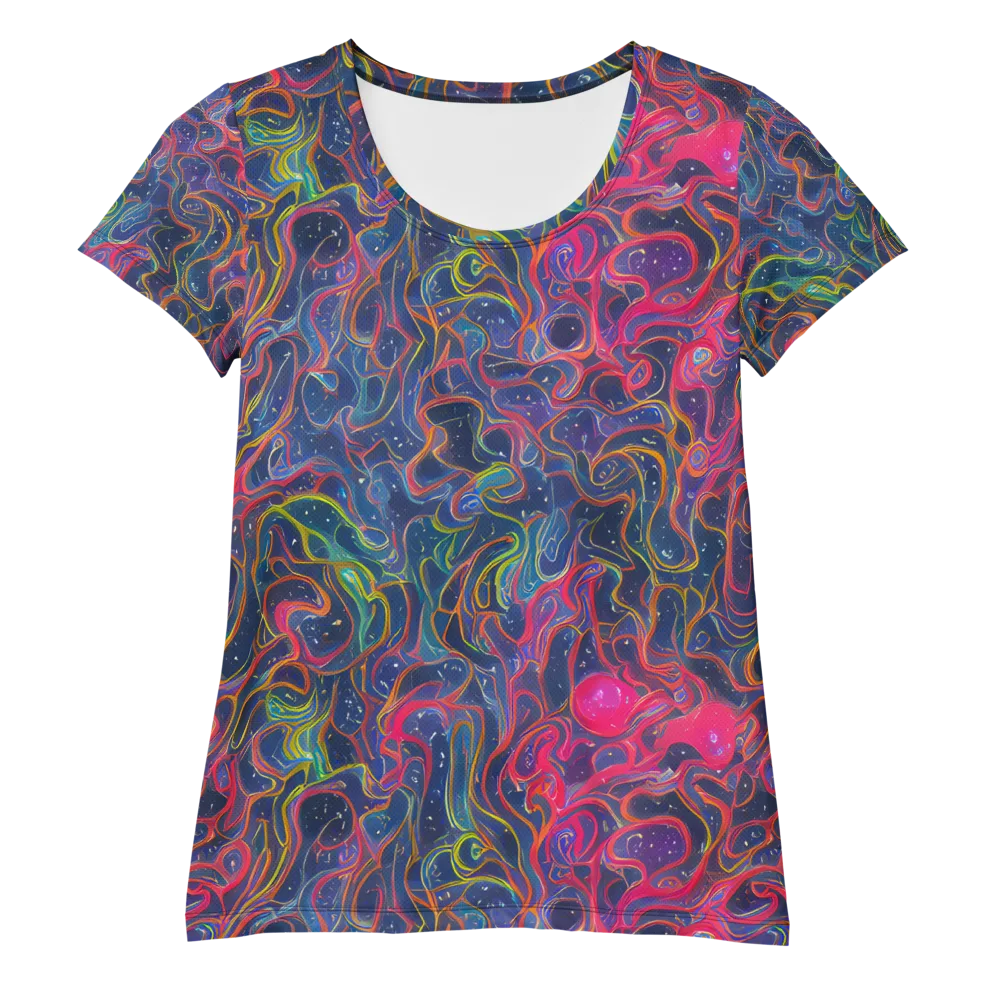 Celestial Koi on Women's Athletic T-Shirt — Front