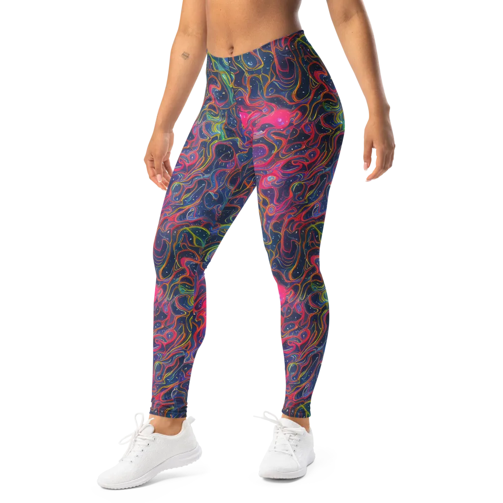 Celestial Koi on Leggings — Left Front