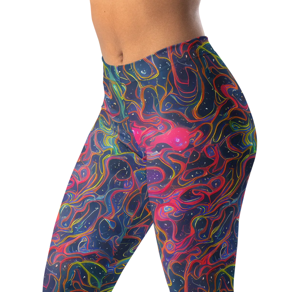 Celestial Koi on Leggings — Left Front