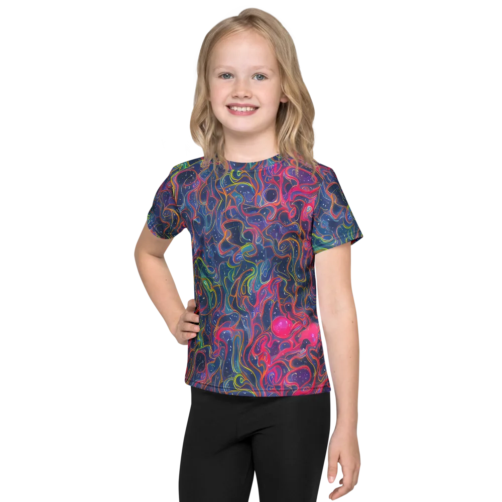 Celestial Koi on Kids Crew Neck T-Shirt — Front