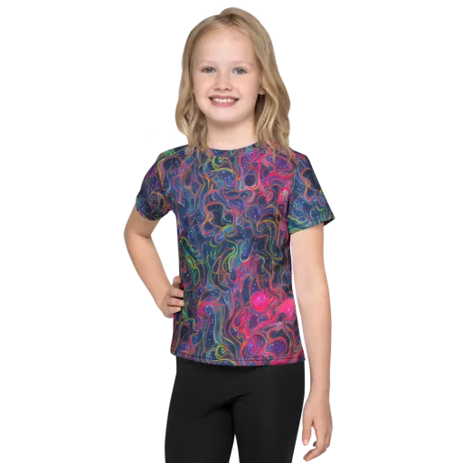 Celestial Koi on a Kids Crew Neck T-Shirt