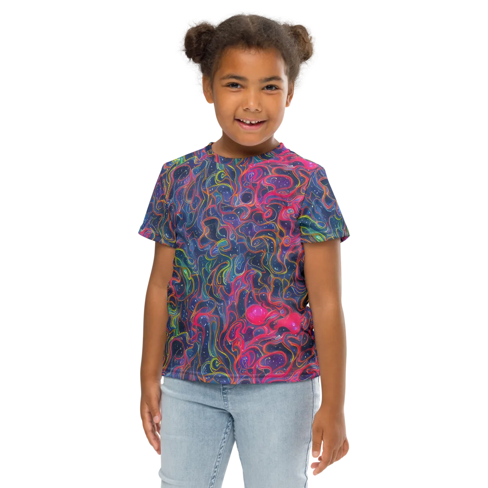 Celestial Koi on Kids Crew Neck T-Shirt — Front
