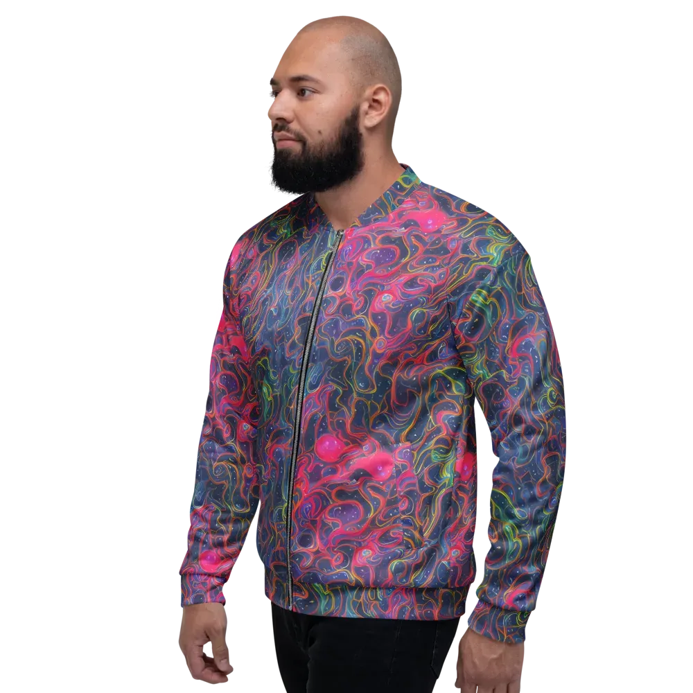 Celestial Koi on Bomber Jacket — Left