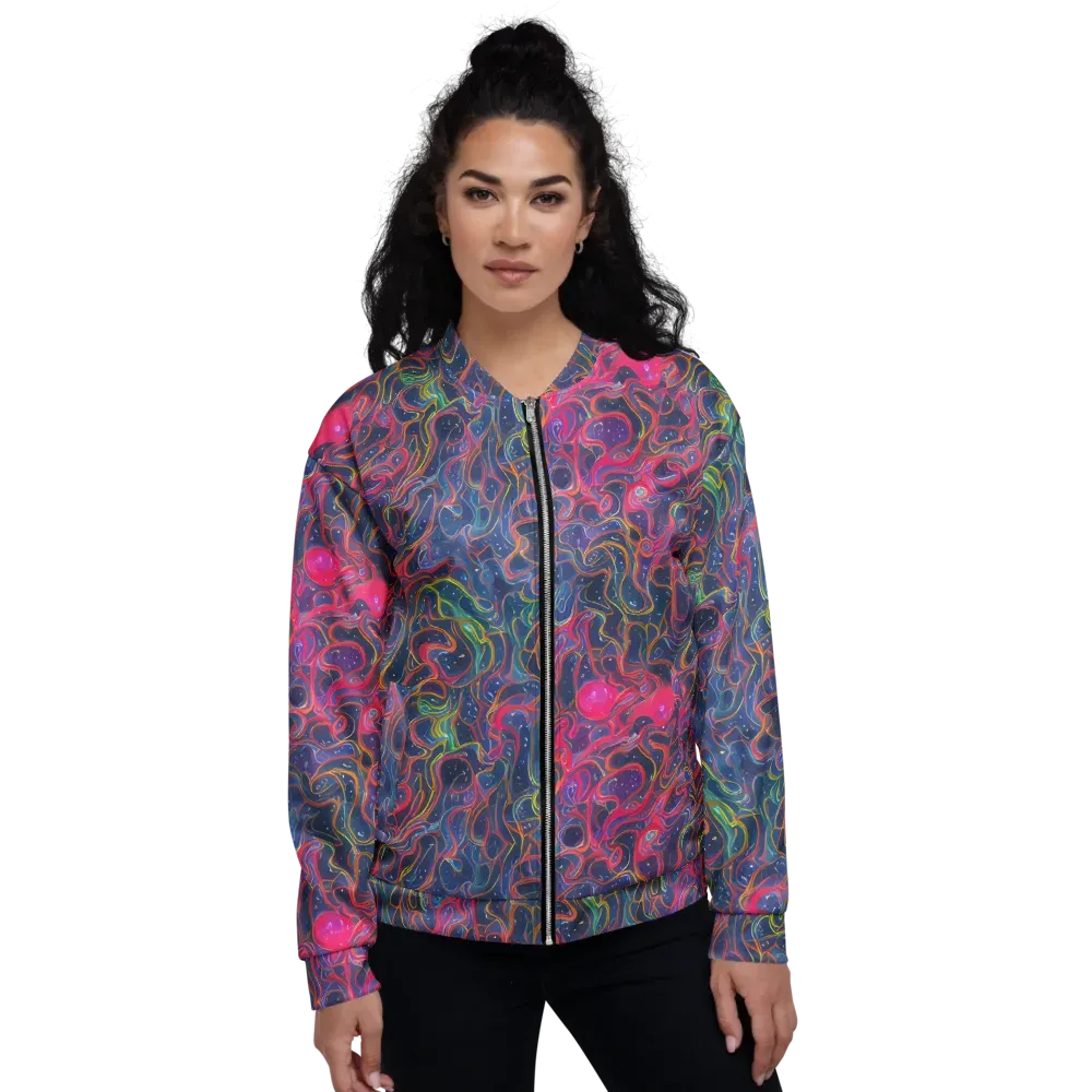 Celestial Koi on Bomber Jacket — Front