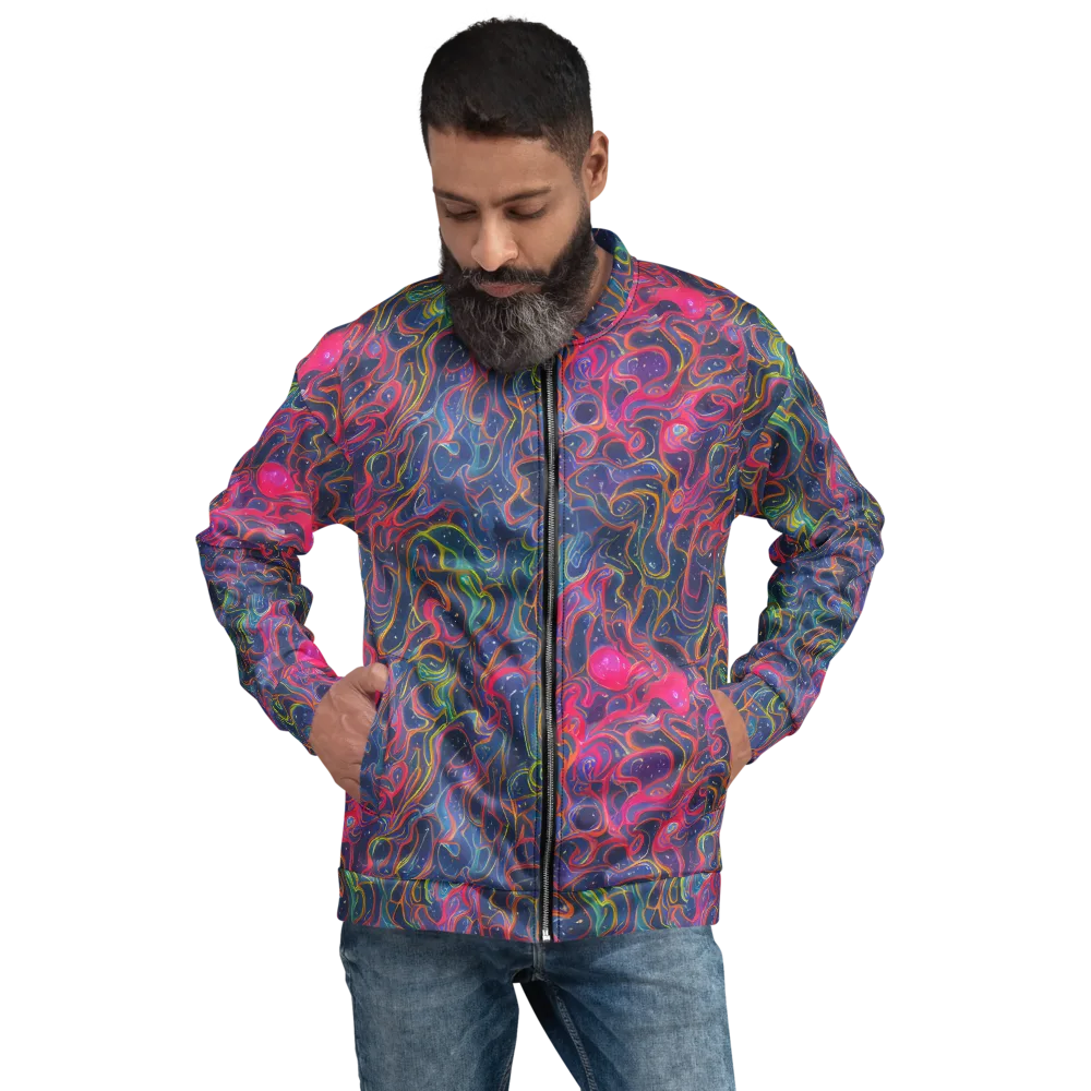 Celestial Koi on Bomber Jacket — Front