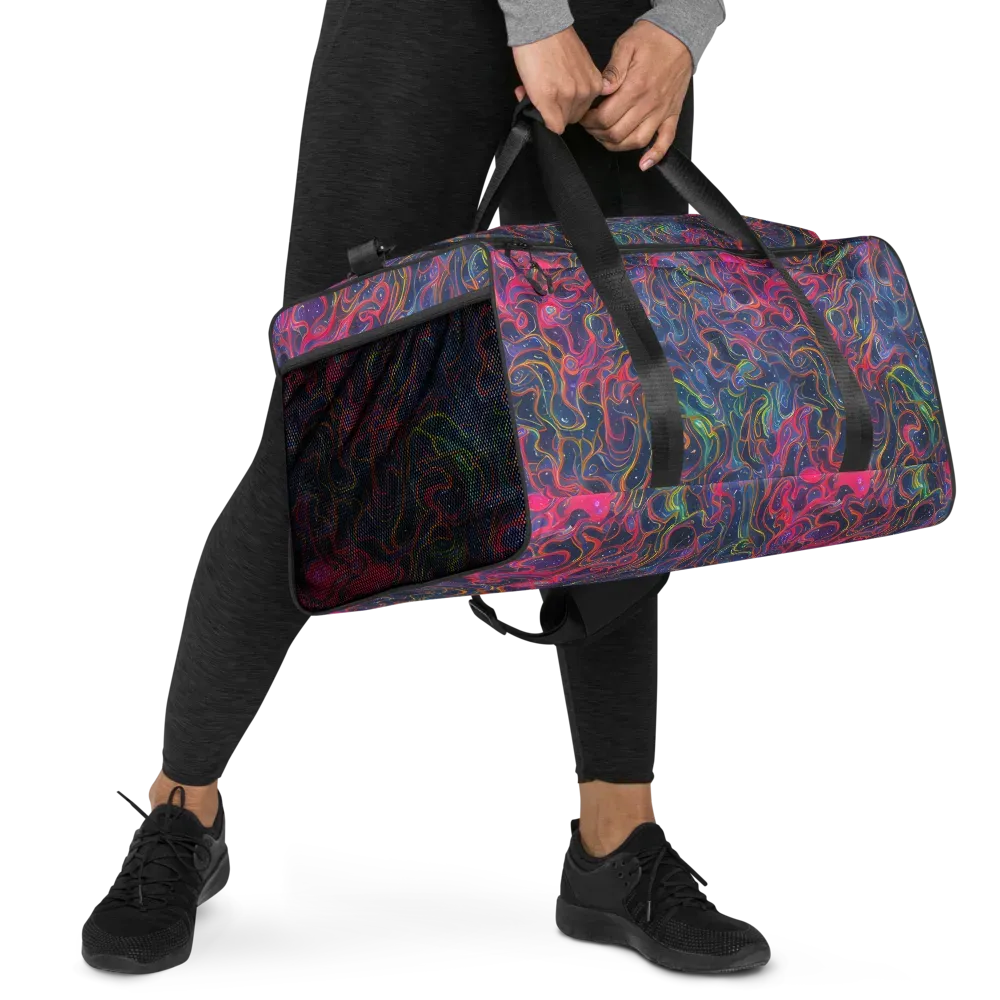 Celestial Koi on Duffle Bag — Right Front