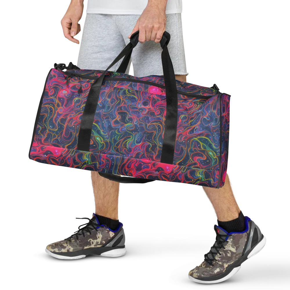 Celestial Koi on Duffle Bag — Front