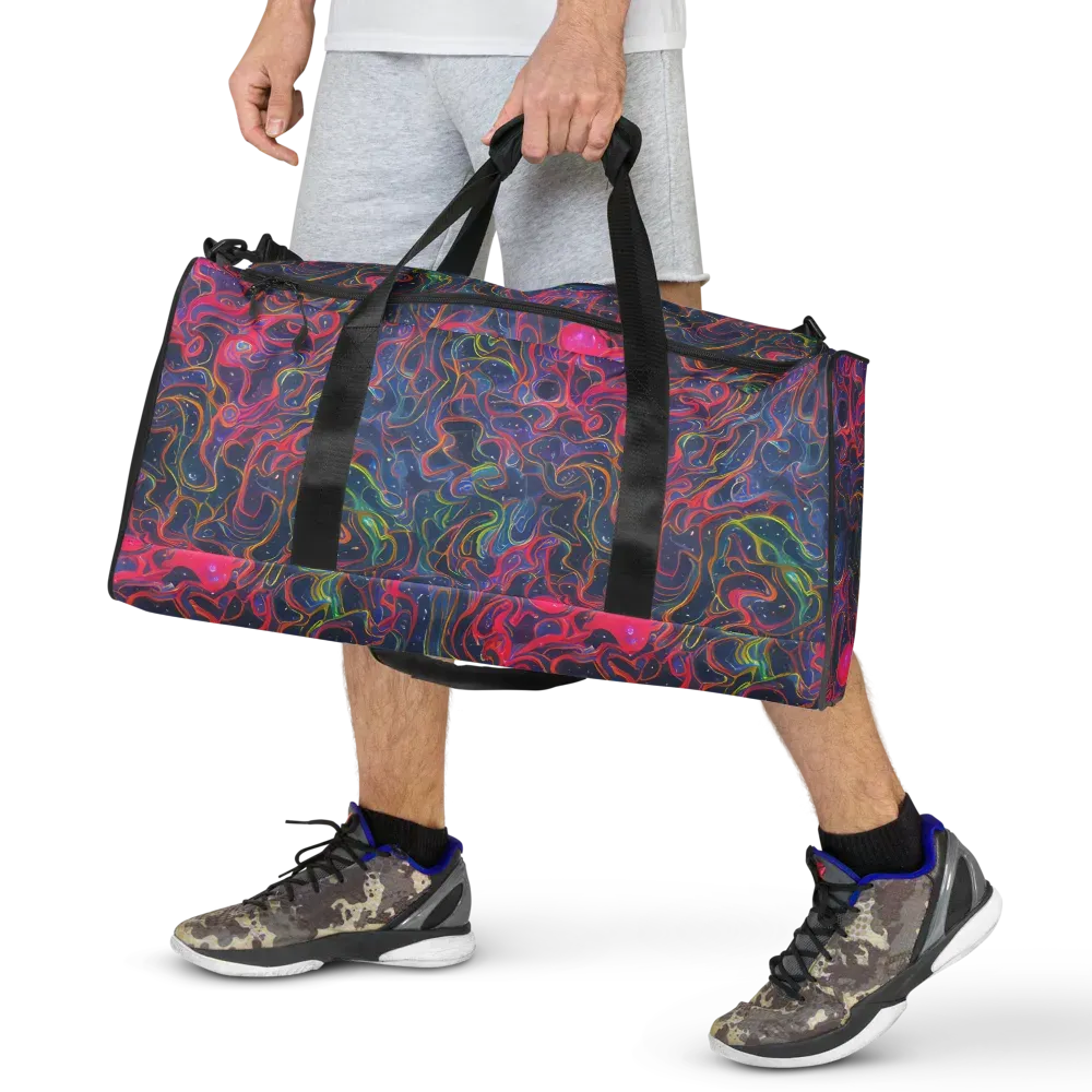 Celestial Koi on Duffle Bag — Front