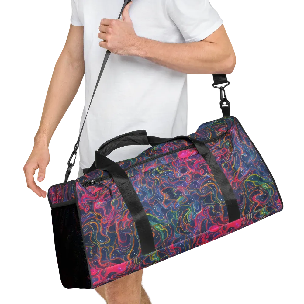 Celestial Koi on Duffle Bag — Right Front
