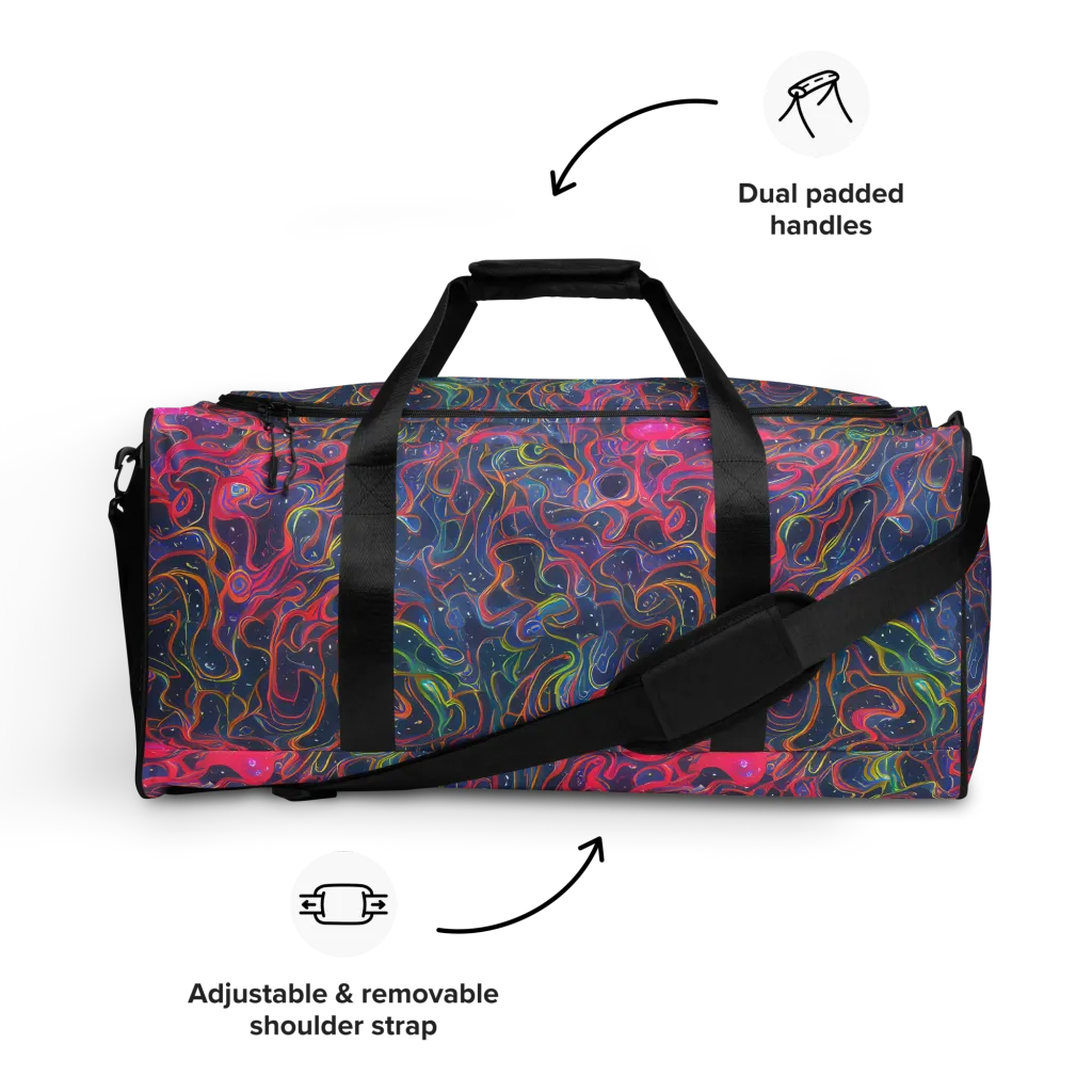 Celestial Koi on Duffle Bag — Front
