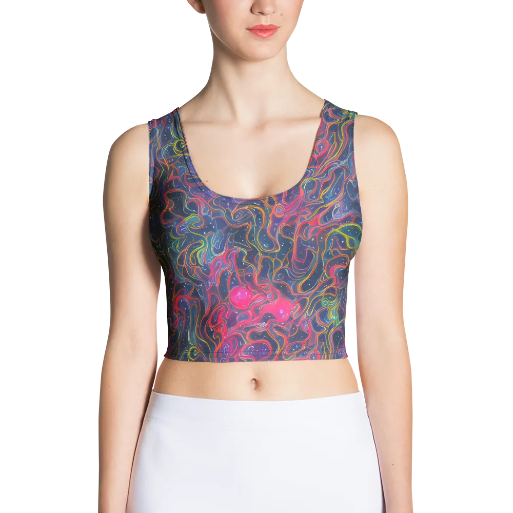 Celestial Koi on Crop Top — Front